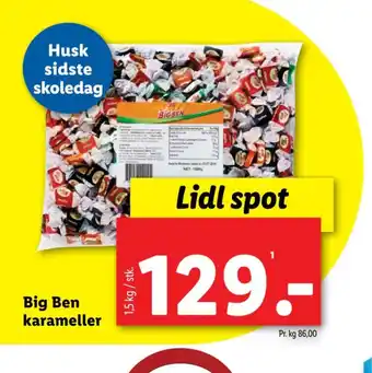 Lidl Big Ben karameller tilbud