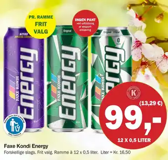 Købmandsgården Faxe Kondi Energy tilbud