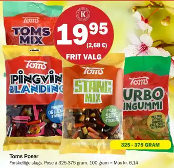 Købmandsgården Toms Poser tilbud