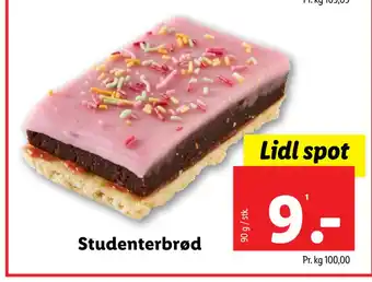 Lidl Studenterbrød tilbud