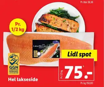 Lidl Hel lakseside tilbud