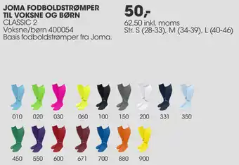 Sportigan Joma Fodboldstrømper Til Voksne Og Børn 62,50 Inkl.Moms tilbud