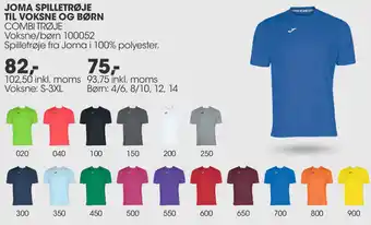 Sportigan Joma Spilletrøje Til Voksne Og Børn 93,75 Inkl.Moms tilbud