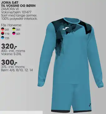 Sportigan Joma Sæt Til Voksne Og Børn 375 Inkl.Moms tilbud