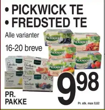 PICKWICK TE ,FREDSTED TE