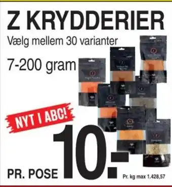 ABC Lavpris Z KRYDDERIER tilbud