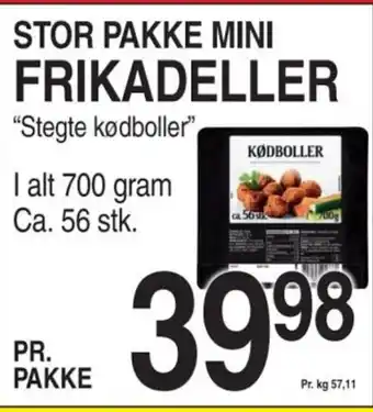 ABC Lavpris STOR PAKKE MINI FRIKADELLER tilbud