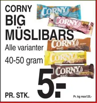 ABC Lavpris CORNY BIG MÜSLIBARS tilbud