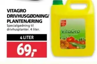 XL-BYG VITAGRO DRIVHUSGØDNING/ PLANTENÆRING tilbud