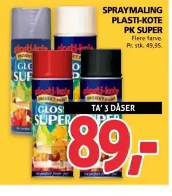 XL-BYG SPRAYMALING PLASTI-KOTE PK SUPER tilbud