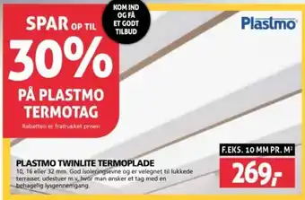 XL-BYG PLASTMO TWINLITE TERMOPLADE tilbud