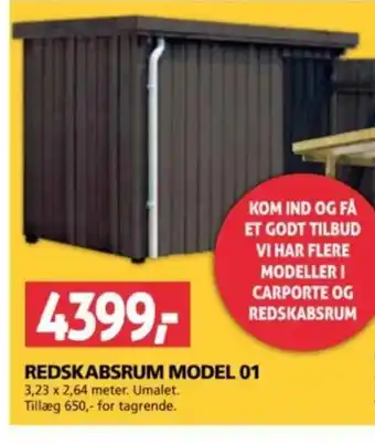 XL-BYG REDSKABSRUM MODEL 01 tilbud