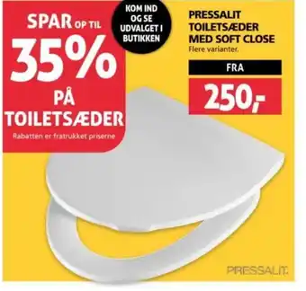XL-BYG PRESSALIT TOILETSÆDER MED SOFT CLOSE tilbud