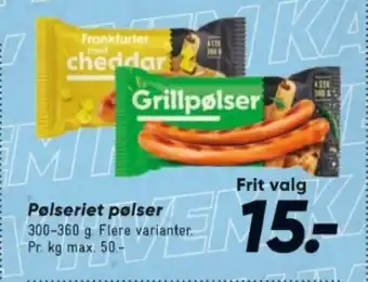 Bilka Pølseriet pølser tilbud