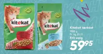 Bilka Kitekat tørkost tilbud