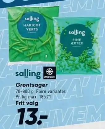 Bilka Grøntsager tilbud