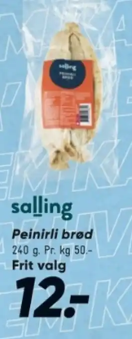 Bilka Peinirli brød tilbud