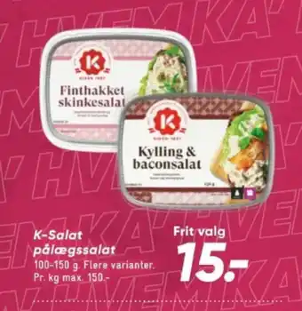 Bilka K-Salat pålægssalat tilbud