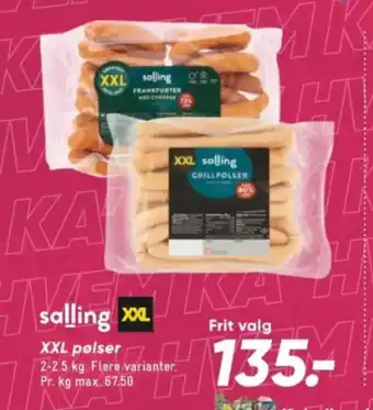 Bilka XXL pølser tilbud