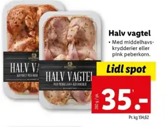 Lidl Halv vagtel tilbud