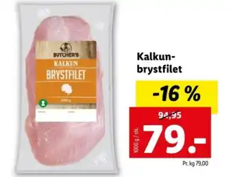 Lidl Kalkun- brystfilet tilbud