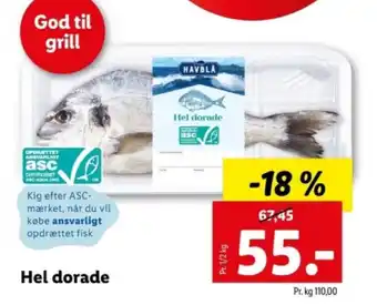 Lidl Hel dorade tilbud