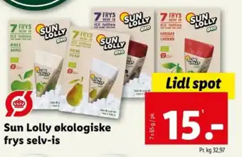 Lidl Sun Lolly økologiske frys selv-is tilbud