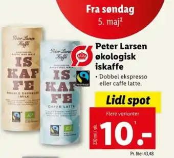 Lidl Peter Larsen økologisk iskaffe tilbud
