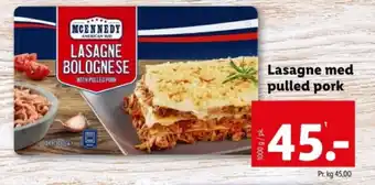 Lidl Lasagne med pulled pork tilbud