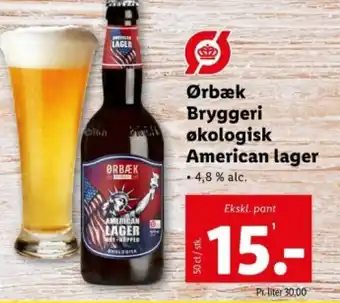 Lidl Ørbæk Bryggeri økologisk American lager tilbud