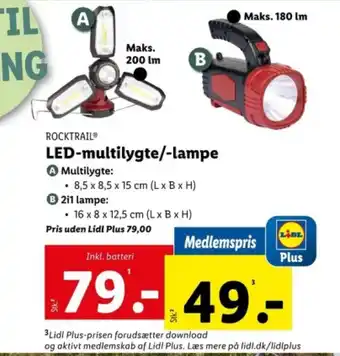 Lidl LED-multilygte/-lampe tilbud