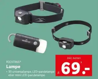Lidl ROCKTRAIL Lampe tilbud