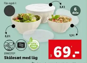 Lidl Skålesæt med låg tilbud