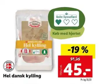 Lidl Hel dansk kylling tilbud