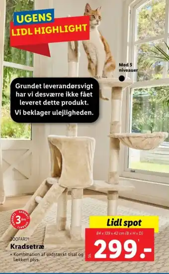 Lidl Kradsetræ tilbud