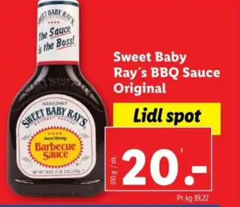 Lidl Sweet Baby Ray's BBQ Sauce Original tilbud