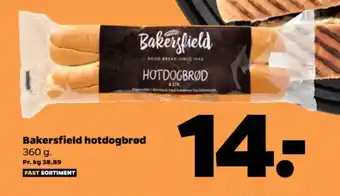 Netto Bakersfield hotdogbrød tilbud