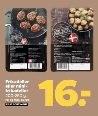 Netto Frikadeller eller mini- frikadeller tilbud