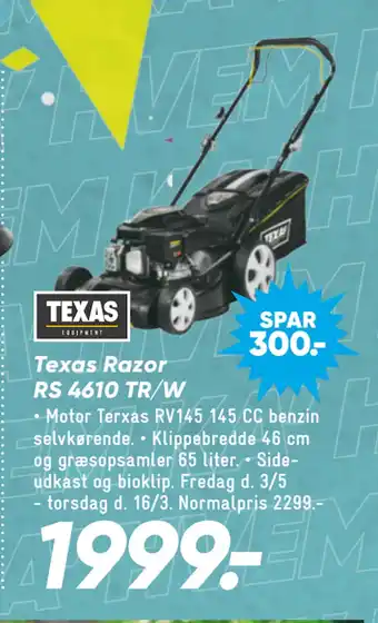 Bilka Texas Razor RS 4610 TR/W tilbud