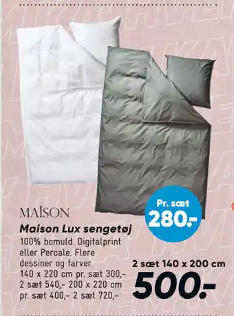 Bilka Maison Lux sengetøj tilbud