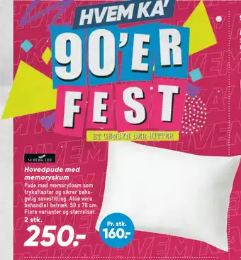 Bilka Hovedpude med memoryskum tilbud