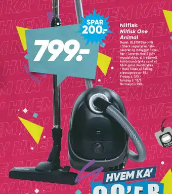 Bilka Nilfisk One Animal tilbud