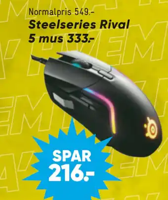 Bilka Steelseries Rival 5 mus tilbud