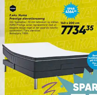 Bilka Huma Prestige elevationsseng tilbud