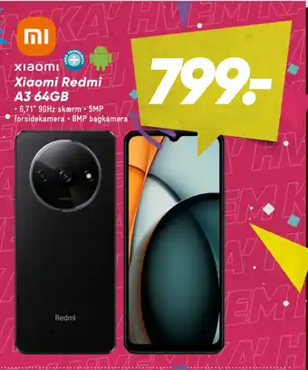 Bilka Xiaomi Redmi A3 64GB tilbud