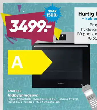 Bilka Indbygningsovn tilbud