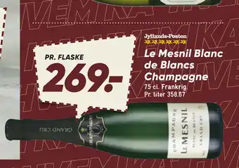 Bilka Le Mesnil Blanc de Blancs Champagne tilbud