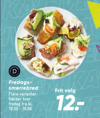 Bilka Fredags smørrebrød tilbud