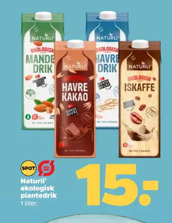 Netto Naturli' økologisk plantedrik tilbud