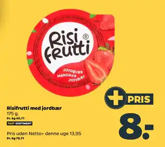 Netto Risifrutti med jordbær tilbud